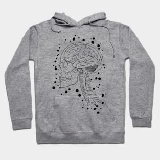 Skull and brain Hoodie